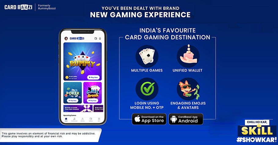 RummyBaazi Unveils Its New Avatar With India’s First Multi-Card Gaming App - CardBaazi