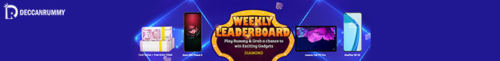 Weekly Rummy Leaderboards On Deccan Rummy Offers Thrilling Prizes