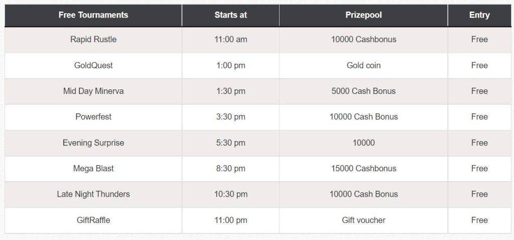 Deccan Rummy Freeroll Tournaments Schedule